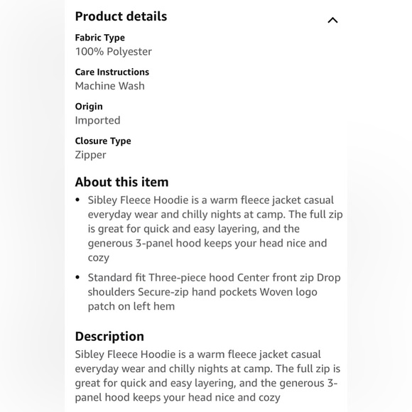 102-NORTH FACE Sibley fleece hoodie - Picture 5 of 5